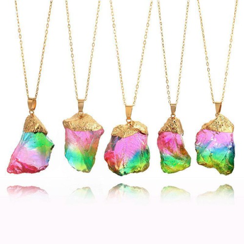 Watermelon Tourmaline Necklace - Emotional Healing & Heart Chakra Activation Watermelon Tourmaline Necklace - Emotional Healing & Heart Chakra Activation