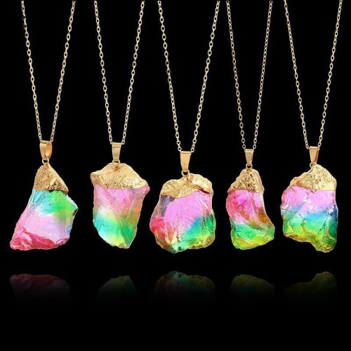 Watermelon Tourmaline Necklace - Emotional Healing & Heart Chakra Activation Watermelon Tourmaline Necklace - Emotional Healing & Heart Chakra Activation