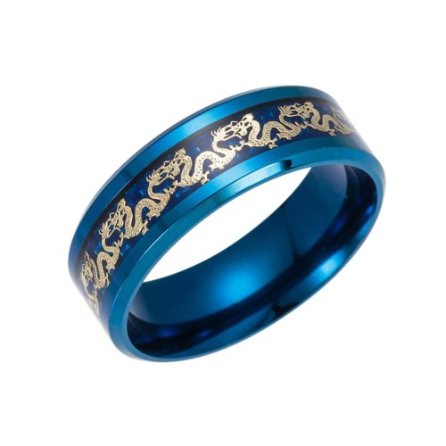 Lucky Chinese Dragon Inlay Ring Lucky Chinese Dragon Inlay Ring