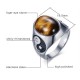 Natural Stone Yin Yang Positivity Ring