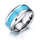 Natural Turquoise Tungsten Ring Natural Turquoise Tungsten Ring