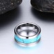Natural Turquoise Tungsten Ring Natural Turquoise Tungsten Ring