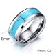 Natural Turquoise Tungsten Ring Natural Turquoise Tungsten Ring