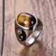 Natural Stone Yin Yang Positivity Ring