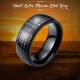 Heart Sutra Titanium Steel Ring Heart Sutra Titanium Steel Ring