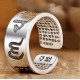 Buddhist Mantra Heart Sutra Ring