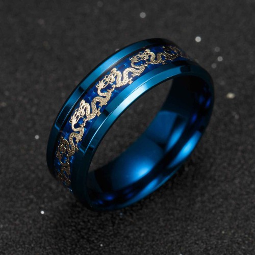 Lucky Chinese Dragon Inlay Ring Lucky Chinese Dragon Inlay Ring