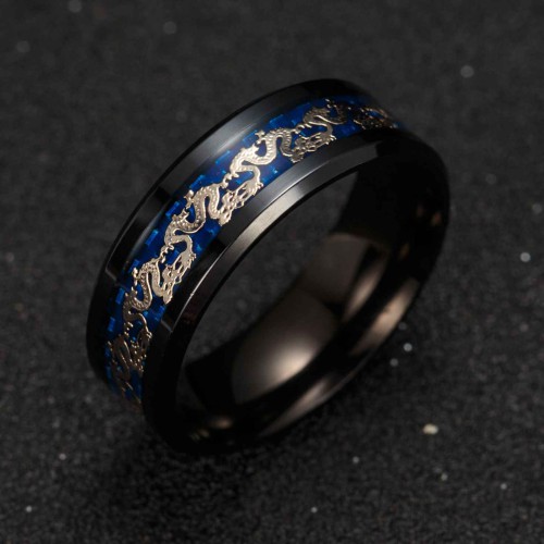 Lucky Chinese Dragon Inlay Ring Lucky Chinese Dragon Inlay Ring