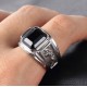 Natural Stones Lucky Dragon Ring