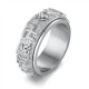 ROTATING Om Mani Padme Hum Mantra Tibetan Ring