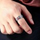 Red Garnet Stone Mantra Ring Red Garnet Stone Mantra Ring