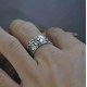 Buddhist Ring with Lotus and Heart Sutra
