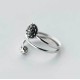 Silver Triple Wrap Lotus Ring