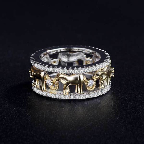 Stone Studded Elephant Ring Stone Studded Elephant Ring