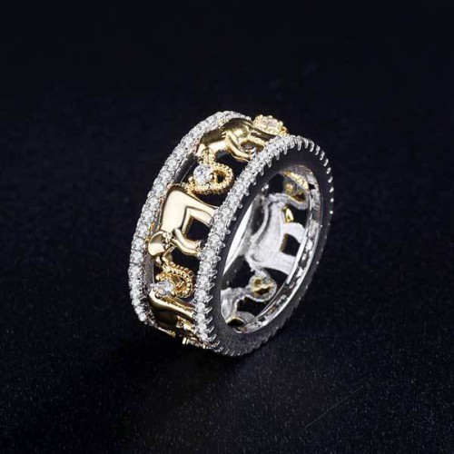 Stone Studded Elephant Ring Stone Studded Elephant Ring