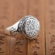 Om Mani Padme Hum Lotus Mantra Ring – Silver, Gold Om Mani Padme Hum Lotus Mantra Ring – Silver, Gold