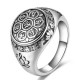 Om Mani Padme Hum Lotus Mantra Ring – Silver, Gold