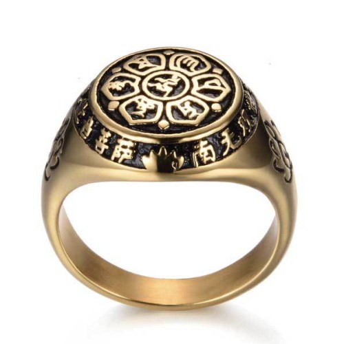 Om Mani Padme Hum Lotus Mantra Ring – Silver, Gold Om Mani Padme Hum Lotus Mantra Ring – Silver, Gold