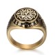 Om Mani Padme Hum Lotus Mantra Ring – Silver, Gold