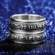 Tibetan Mani Mantra Wheel of Life Ring Tibetan Mani Mantra Wheel of Life Ring