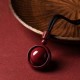 Cinnabar Fortune Turning Pendant Necklace Cinnabar Fortune Turning Pendant Necklace