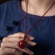 Cinnabar Fortune Turning Pendant Necklace Cinnabar Fortune Turning Pendant Necklace
