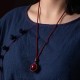 Cinnabar Fortune Turning Pendant Necklace Cinnabar Fortune Turning Pendant Necklace