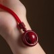 Cinnabar Fortune Turning Pendant Necklace Cinnabar Fortune Turning Pendant Necklace