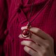 Cinnabar Fortune Turning Pendant Necklace Cinnabar Fortune Turning Pendant Necklace