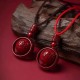 Cinnabar Fortune Turning Pendant Necklace Cinnabar Fortune Turning Pendant Necklace