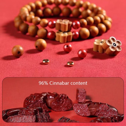 Cinnabar Peach Blossom Bracelet Cinnabar Peach Blossom Bracelet