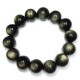 Natural Black Gold Obsidian Double Eye Couple Bracelets Natural Black Gold Obsidian Double Eye Couple Bracelets