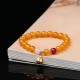 Natural Red Agate Lotus Pod Bracelet Natural Red Agate Lotus Pod Bracelet
