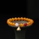 Natural Red Agate Lotus Pod Bracelet Natural Red Agate Lotus Pod Bracelet