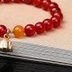 Natural Red Agate Lotus Pod Bracelet Natural Red Agate Lotus Pod Bracelet