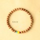 Peach Wood Lucky Red Sandalwood Amber Feng Shui Bead Bracelet Peach Wood Lucky Red Sandalwood Amber Feng Shui Bead Bracelet