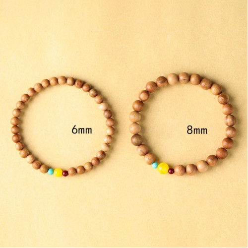 Peach Wood Lucky Red Sandalwood Amber Feng Shui Bead Bracelet Peach Wood Lucky Red Sandalwood Amber Feng Shui Bead Bracelet