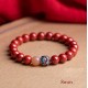 Purifying Heart Lotus Cinnabar Bracelet