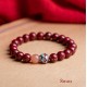 Purifying Heart Lotus Cinnabar Bracelet