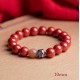 Purifying Heart Lotus Cinnabar Bracelet