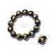 Six-Word Mantra Natural Obsidian Prayer Bead Bracelet Six-Word Mantra Natural Obsidian Prayer Bead Bracelet