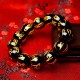 Six-Word Mantra Natural Obsidian Prayer Bead Bracelet Six-Word Mantra Natural Obsidian Prayer Bead Bracelet