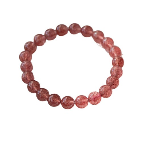 The Natural Strawberry Quartz Bracelet [Peach Blossom Stone]