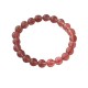 The Natural Strawberry Quartz Bracelet [Peach Blossom Stone]