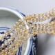 White Crystal Six-Character Mantra Gold-Stamped Beads White Crystal Six-Character Mantra Gold-Stamped Beads