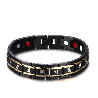 The Mani mantra enhances healing, while Germanium Titanium promotes energy protection