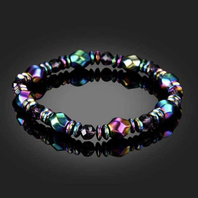 Magnetic Hematite promotes wellness and healing, and the rainbow color enhances positivity