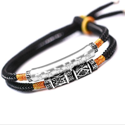 The Mani mantra offers spiritual healing, while silver provides protection