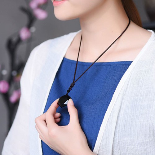 Six-Pointed Star Black Obsidian Protection Necklace - Evil Shield & Cosmic Harmony Six-Pointed Star Black Obsidian Protection Necklace - Evil Shield & Cosmic Harmony