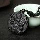 Obsidian Ganesha Success Necklace - Obstacle Removal & Creative Flow Obsidian Ganesha Success Necklace - Obstacle Removal & Creative Flow